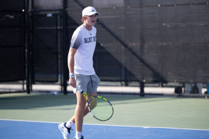 While playing at home on the Wild Cat tennis courts, Walnut Grove tennis’s No.1, Blake Anderson, wins another successful match for his team. Playing a rivaling school, Blake did not fall to the pressure on the court. “I feel as if pressure is a privilege because not everyone has that feeling. I think it is a good thing to be pressured sometimes because if there is none you're obviously not succeeding.” 
