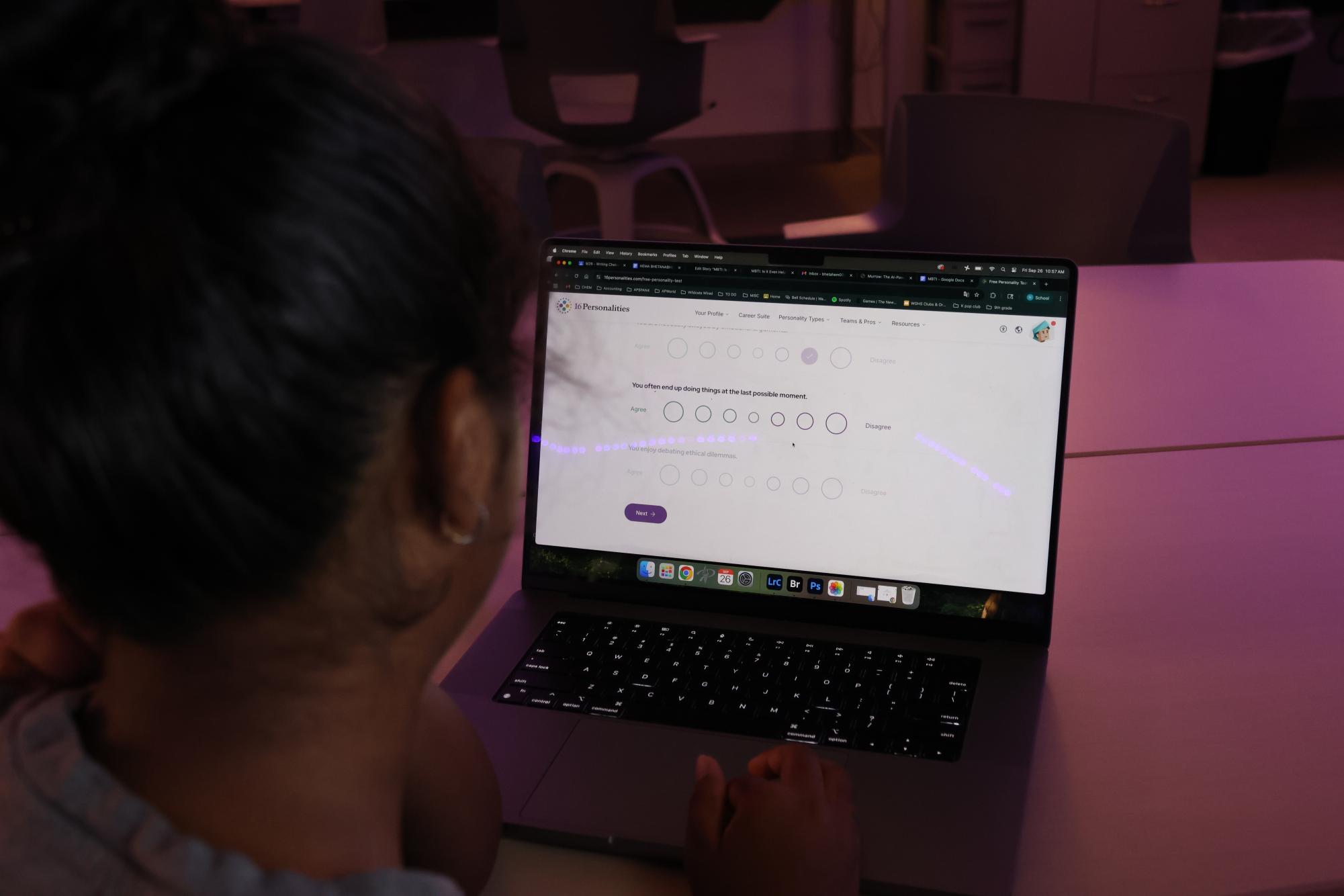 Anintika Dayam, a Walnut Grove student, takes the MBTI test on the 16Personalities website out of curiosity. She finds out that she is an ISTJ-T by taking this test.
