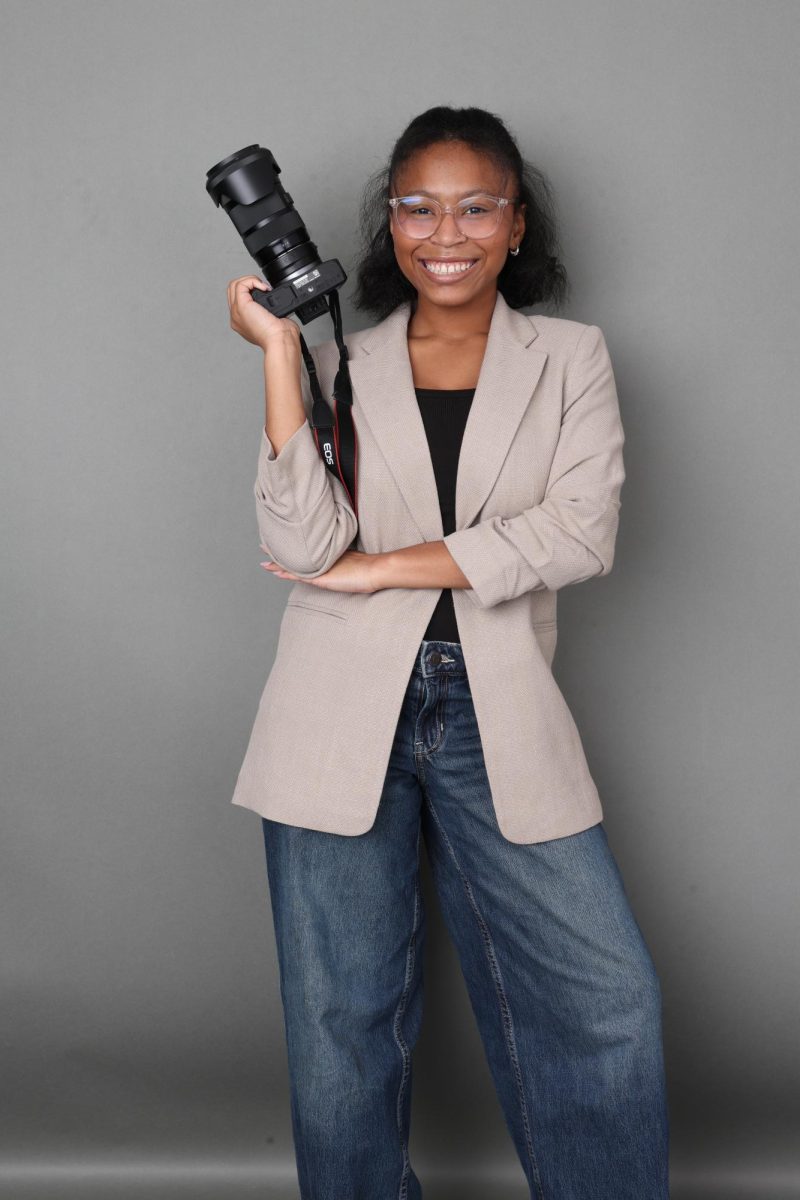 Irelyn Eanes poses during a photoshoot for her media portfolio.
