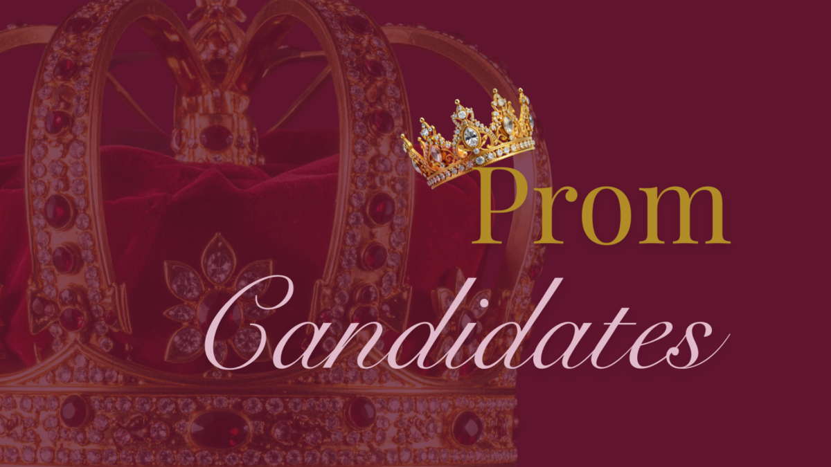 A graphic that says "Prom Candidates" on it.